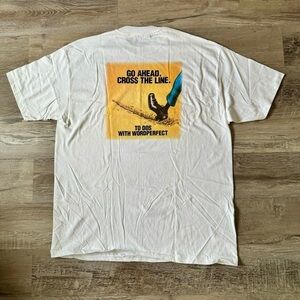 Vintage 90s WordPerfect computer single stitch t shirt men XL awesome condition